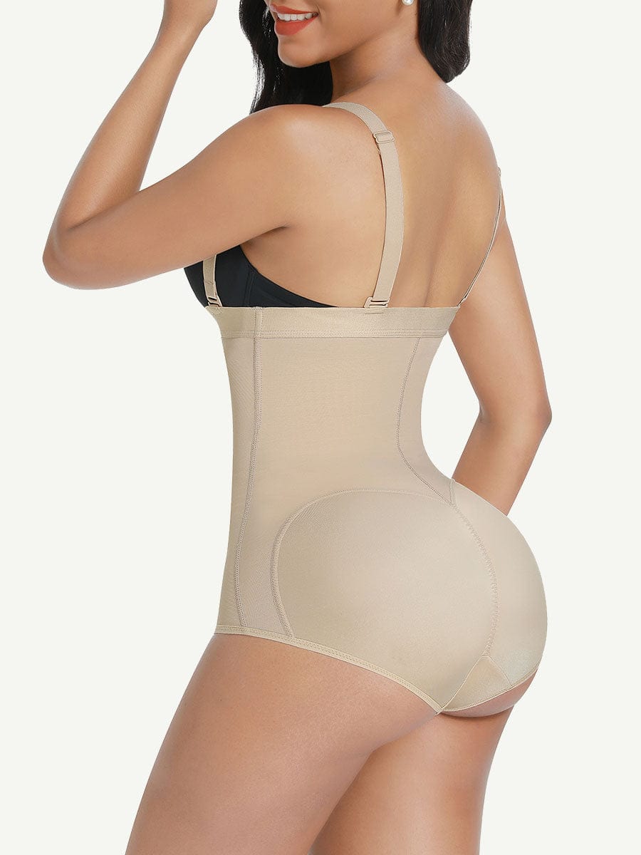 Wholesale High Waist Post Surgery Shaper Shorts With Two Steel Bones and Zip