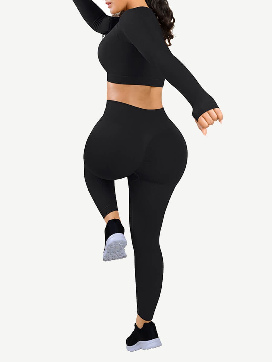 WholesaleđżEco-friendly 3D Printing Thumbhole Seamless Sportswear