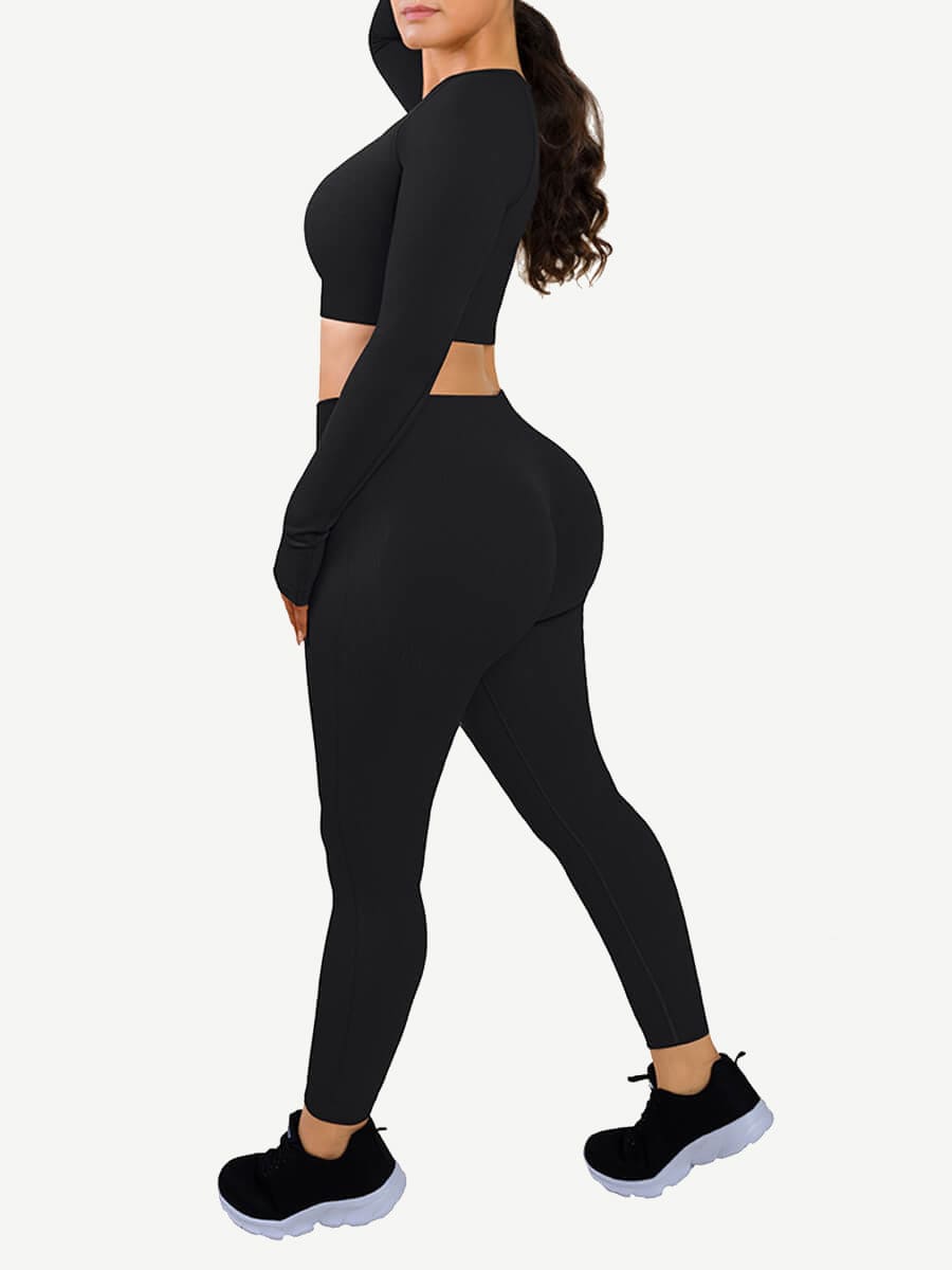 WholesaleđżEco-friendly 3D Printing Thumbhole Seamless Sportswear