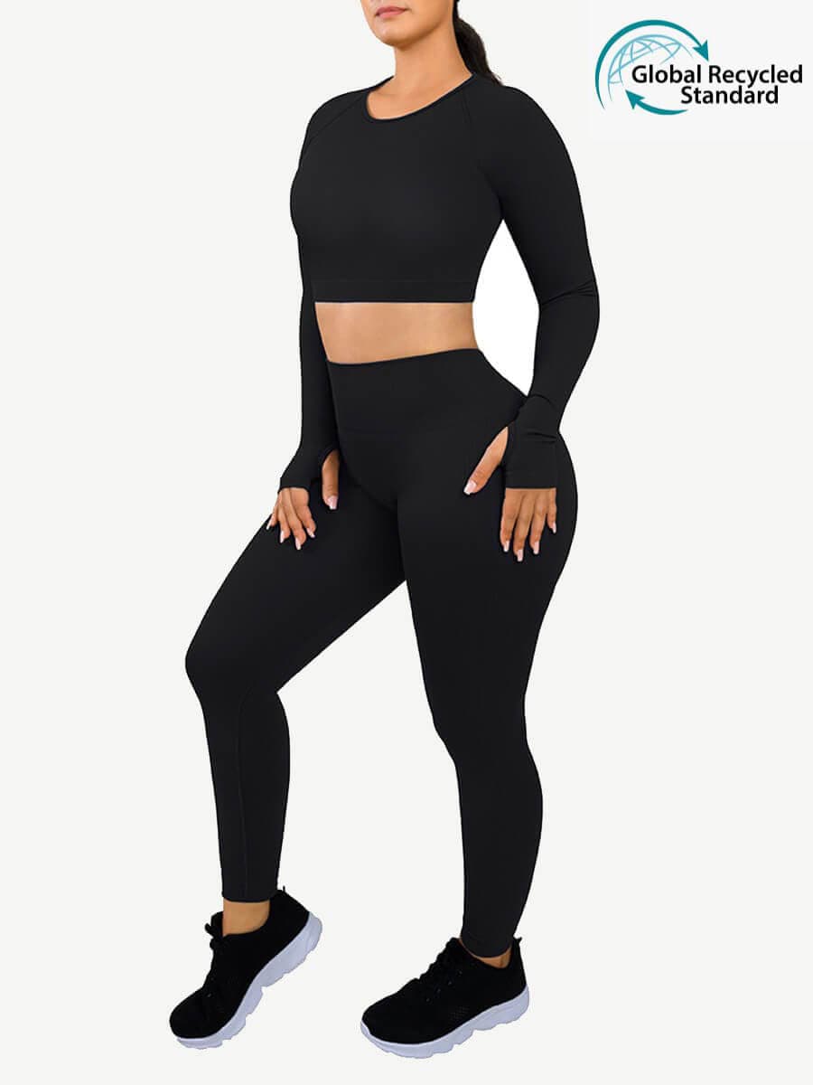 WholesaleđżEco-friendly 3D Printing Thumbhole Seamless Sportswear