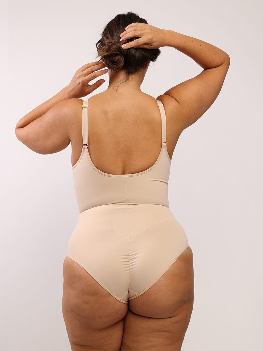Wholesale One-Piece Bodysuit Back Large U-shaped Design with 3/4 Cup