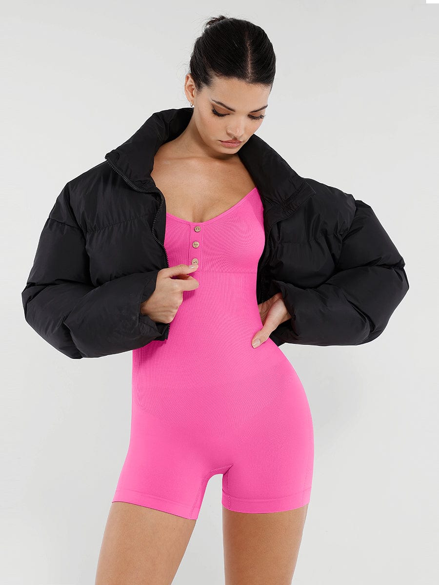 Jesbi Gibhor Seamless Bust Support Waist and Abdomen Shaping Butt Lifting Jumpsuit