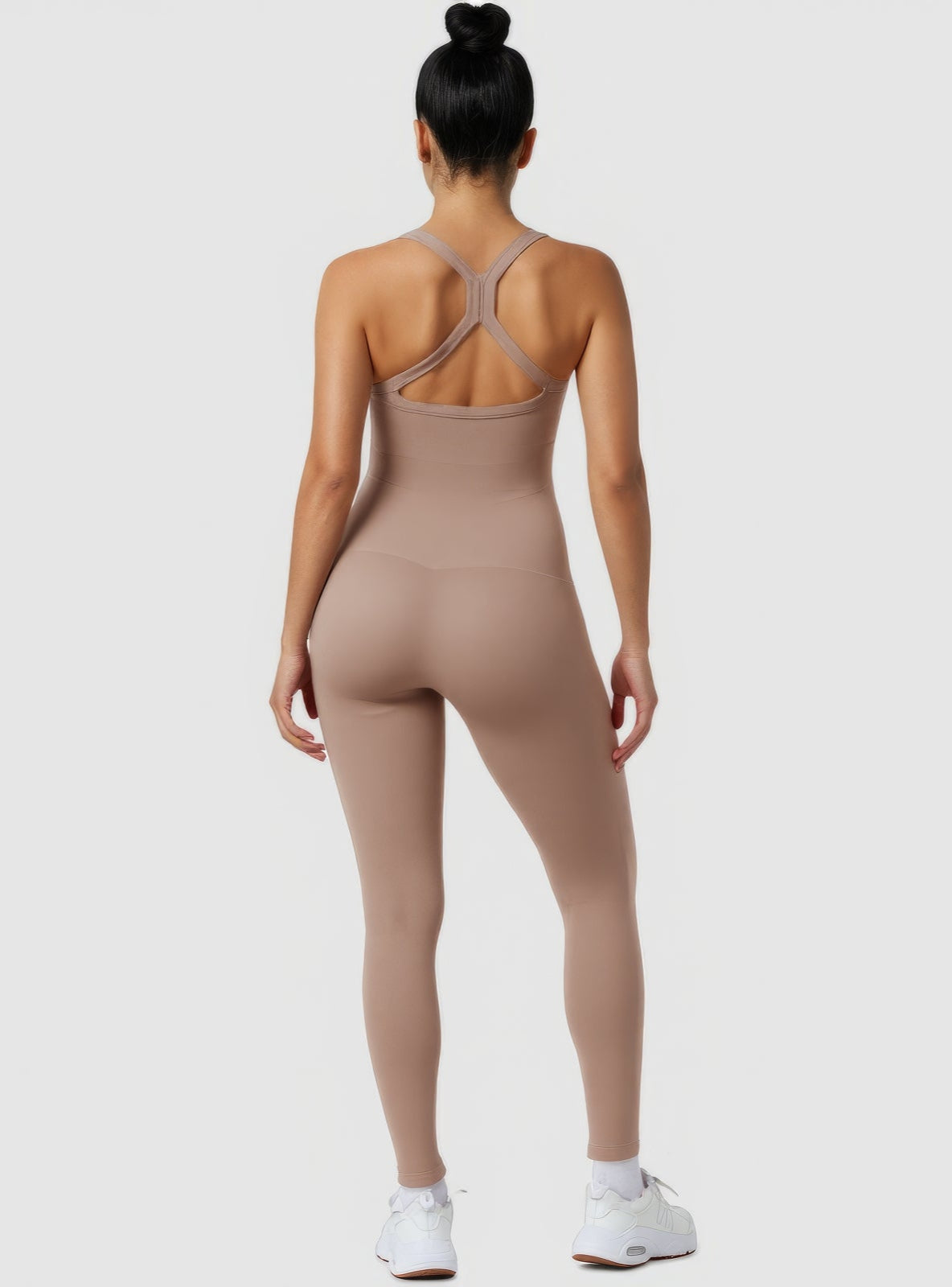 Jesbi Seamless Sports Shaping 2 in 1 Waist and Tummy Control Bra-free Jumpsuit