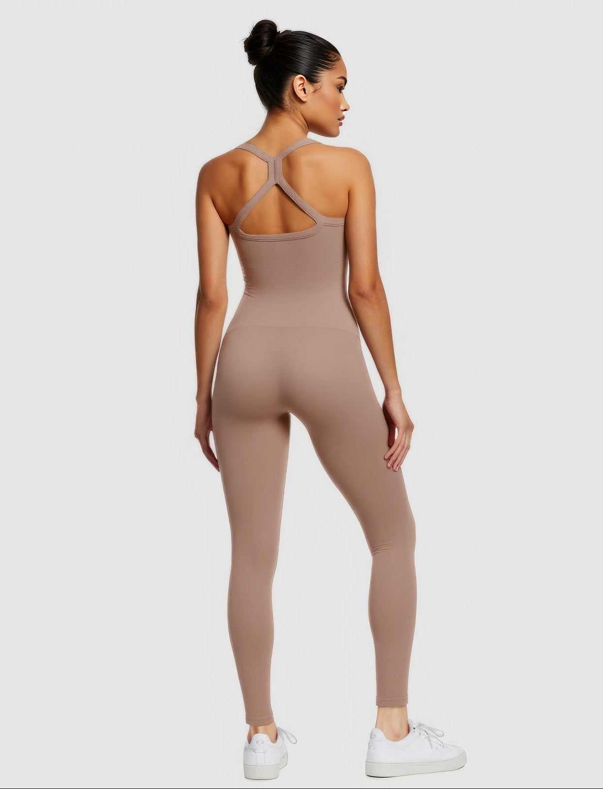 Jesbi Seamless Sports Shaping 2 in 1 Waist and Tummy Control Bra-free Jumpsuit