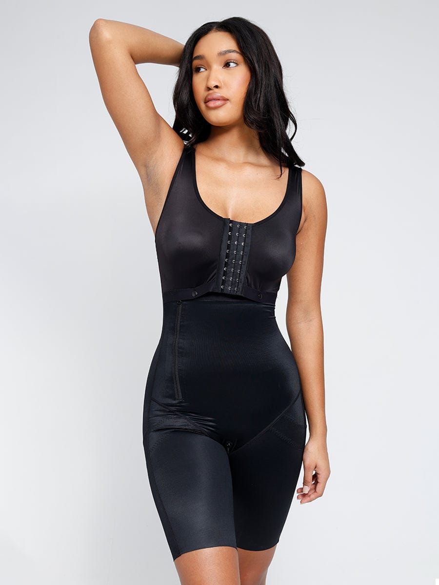 Wholesale Post-Operative Breast-Covering Side-Zip Body Shaper