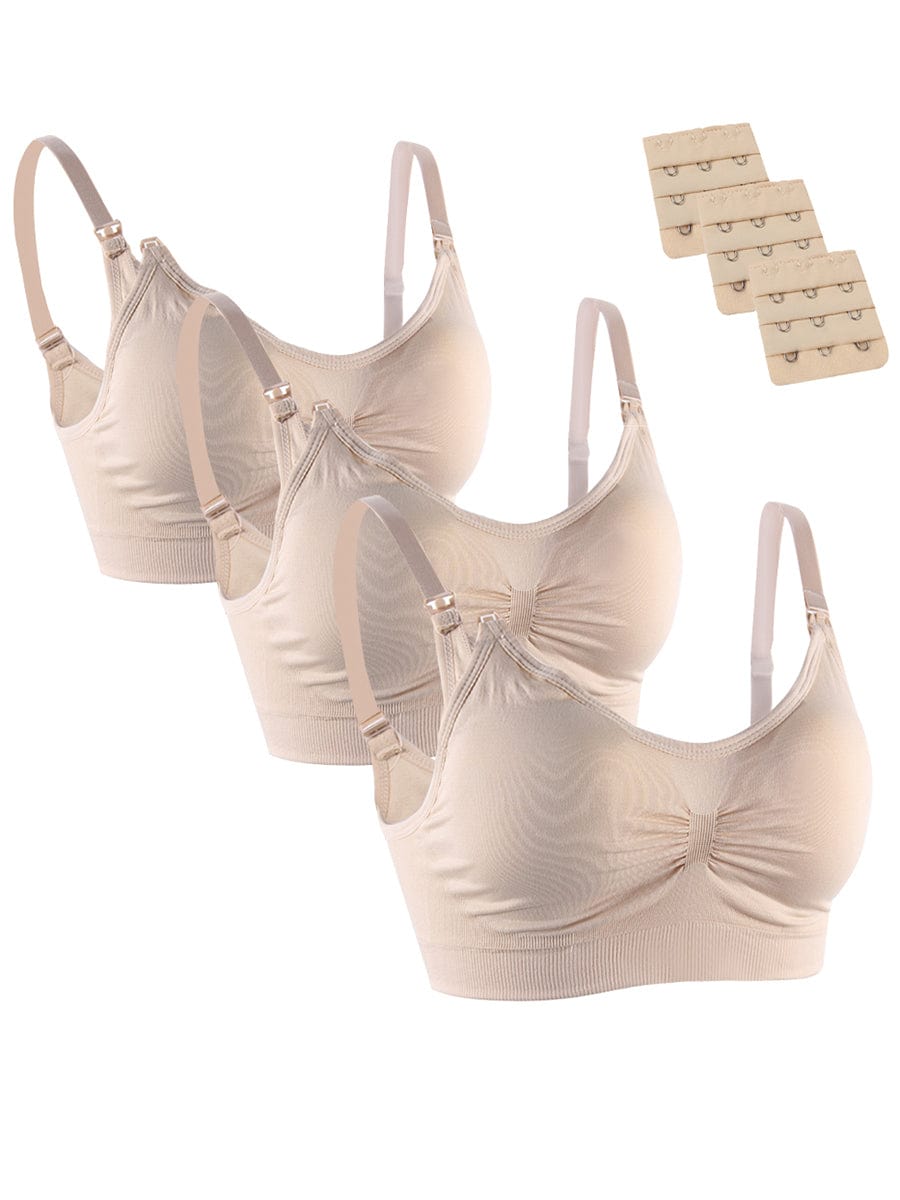 Wholesale 3 Pack Wireless Seamless Maternity Nursing Bra