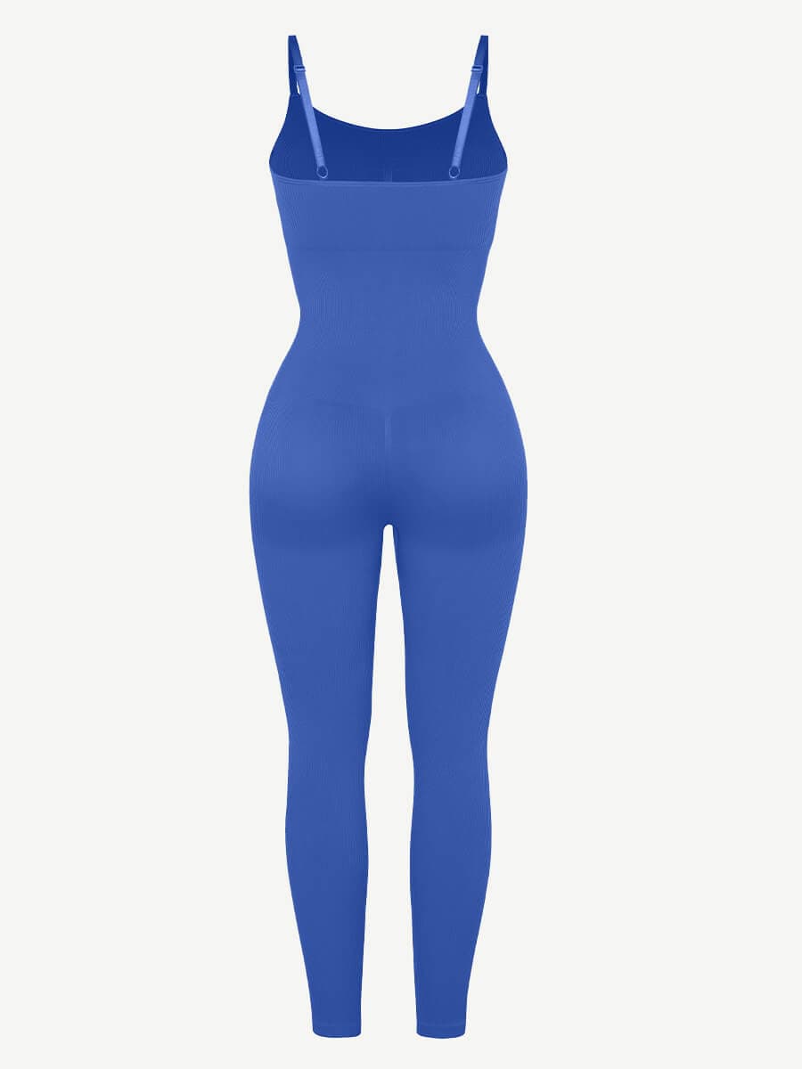 Jesbi Jireh High Stretchy Seamless Sling Tummy Control Jumpsuit Removable cup pads