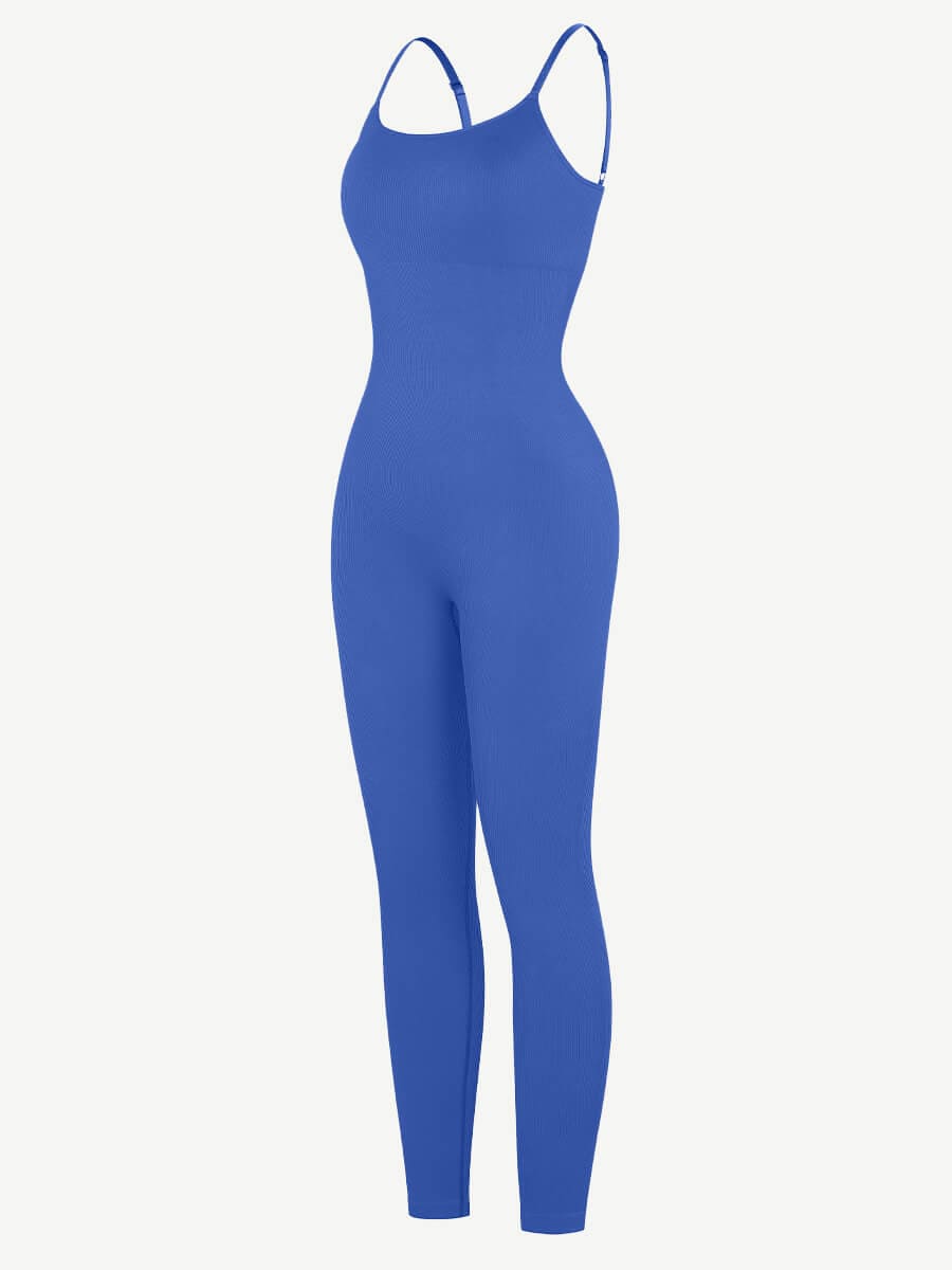 Jesbi Jireh High Stretchy Seamless Sling Tummy Control Jumpsuit Removable cup pads