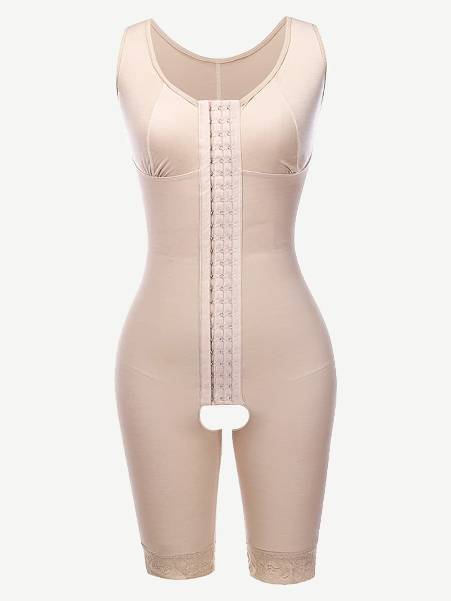 Wholesale Ultimate Stretch Nude Hooks Crotchless Unpadded Big Size Shapewear