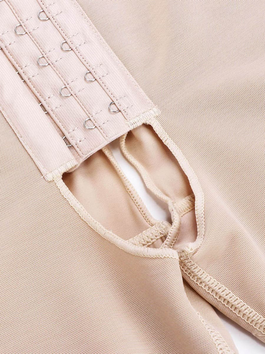 Wholesale Ultimate Stretch Nude Hooks Crotchless Unpadded Big Size Shapewear