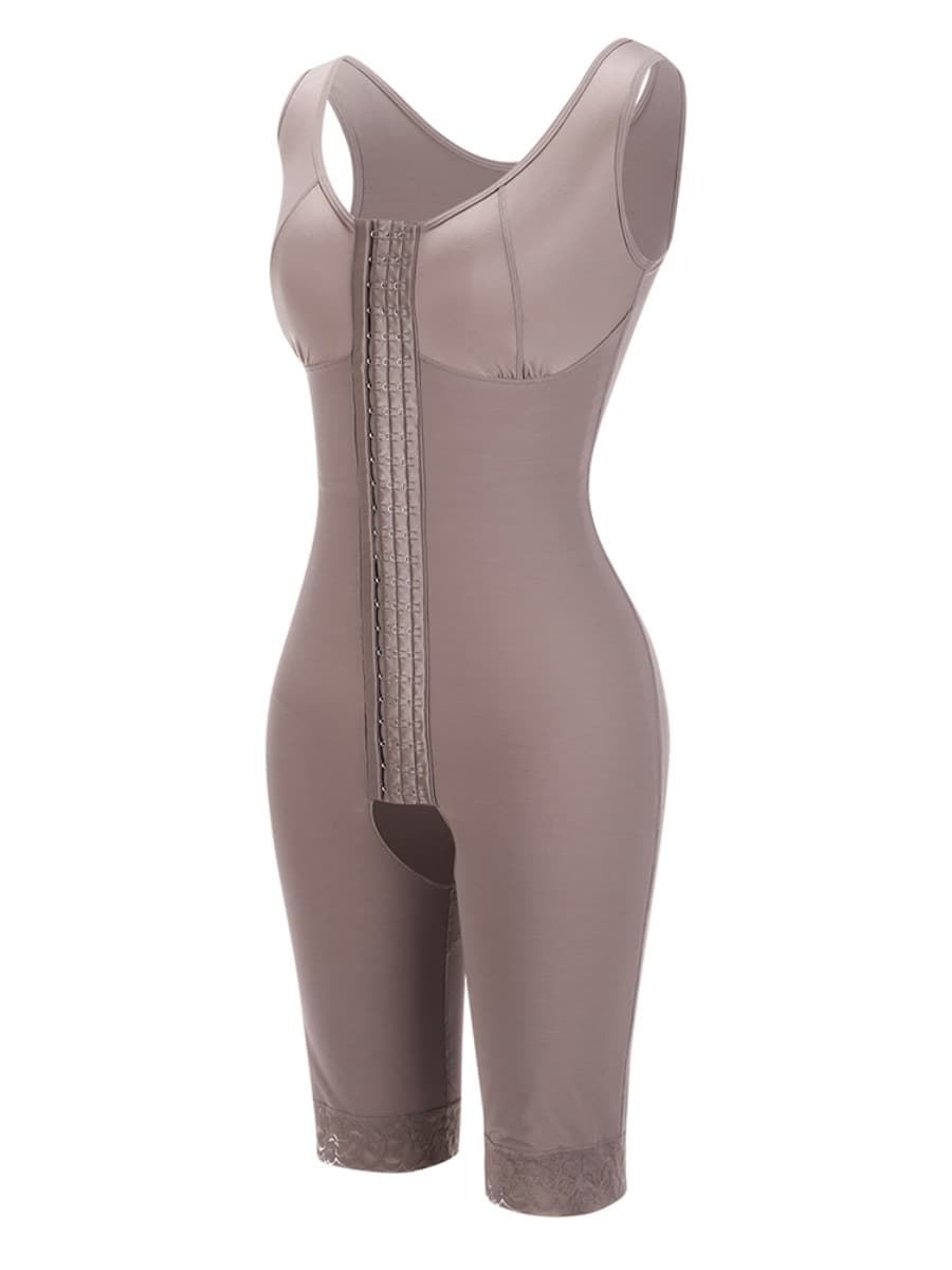 Wholesale Ultimate Stretch Nude Hooks Crotchless Unpadded Big Size Shapewear