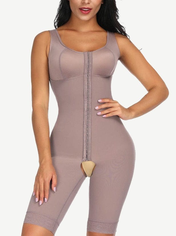 Wholesale Ultimate Stretch Nude Hooks Crotchless Unpadded Big Size Shapewear