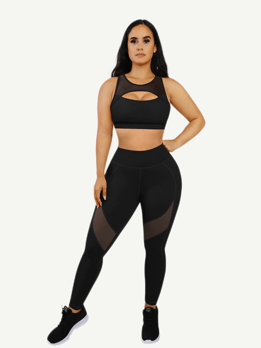 Wholesale Sports Bra With Front and Back Hollow Cutting Design