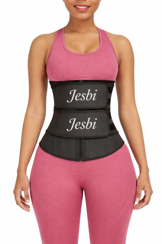 Jesbi Eli Black 25 Steel Stoned Latex Waist Trainer
