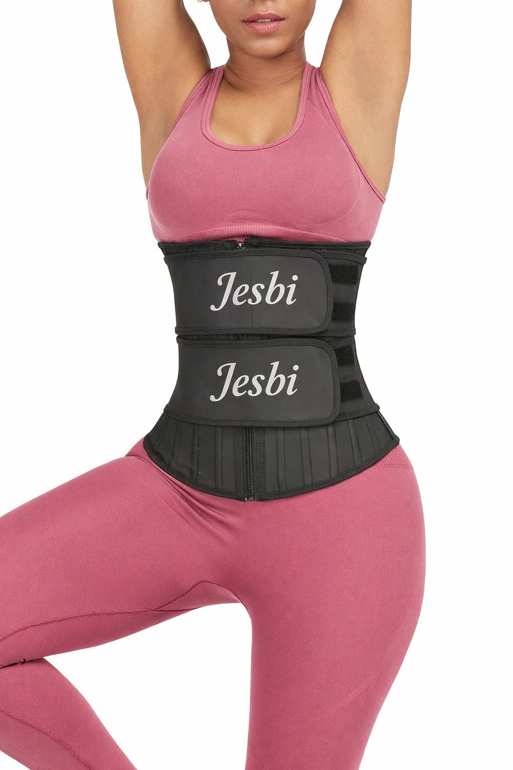 Jesbi Eli Black 25 Steel Stoned Latex Waist Trainer