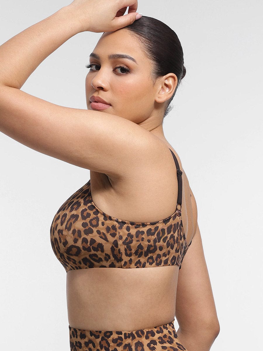 Jesbi Elohim Seamless Comfort Underarm Smoothing V-Neck Bralette with Adjustable Straps