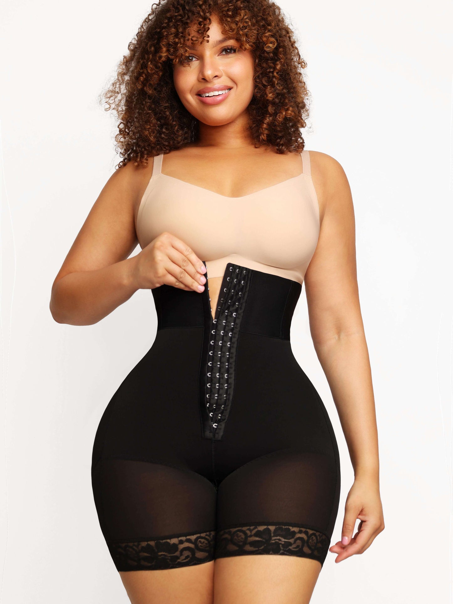 Wholesale 3-bones Triple-breasted High-waisted Elastic Body Pants