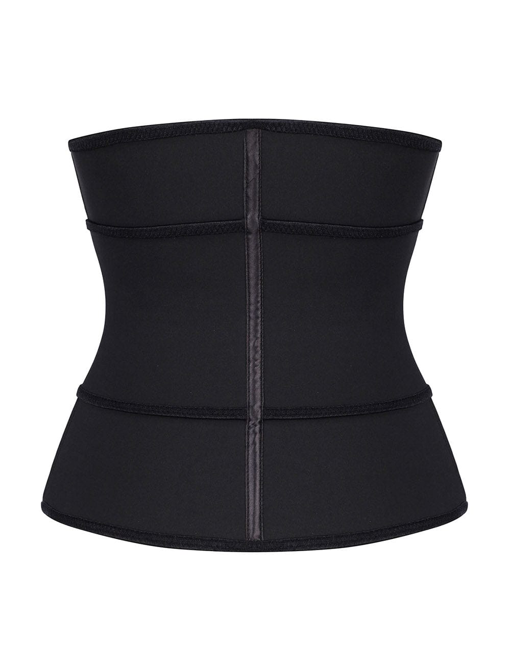 Remarkable Black Double Layer 7 Steel Boned Waist Trainer Plus Size